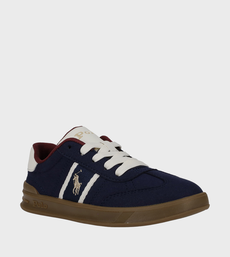 HERITAGE COURT III T-TOE Contrast Trim Logo Detail Sneakers