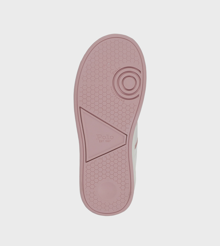 HERITAGE COURT III T-TOE Contrast Trim Logo Detail Sneakers