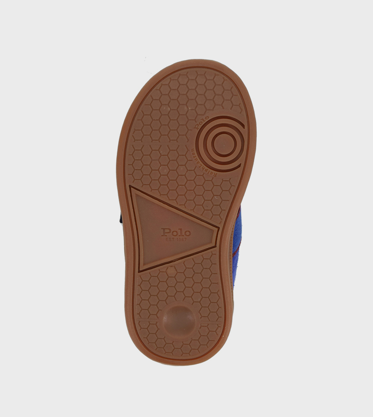 HERITAGE COURT III T-TOE EZ Logo Embroidered Velcro Sneakers