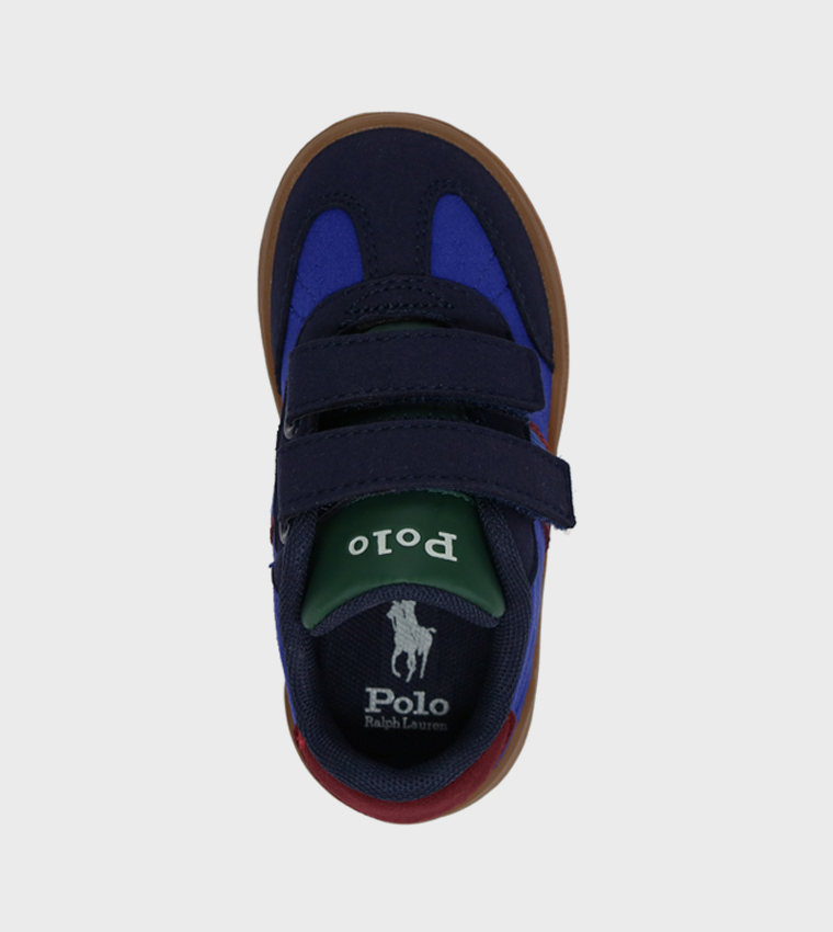 HERITAGE COURT III T-TOE EZ Logo Embroidered Velcro Sneakers