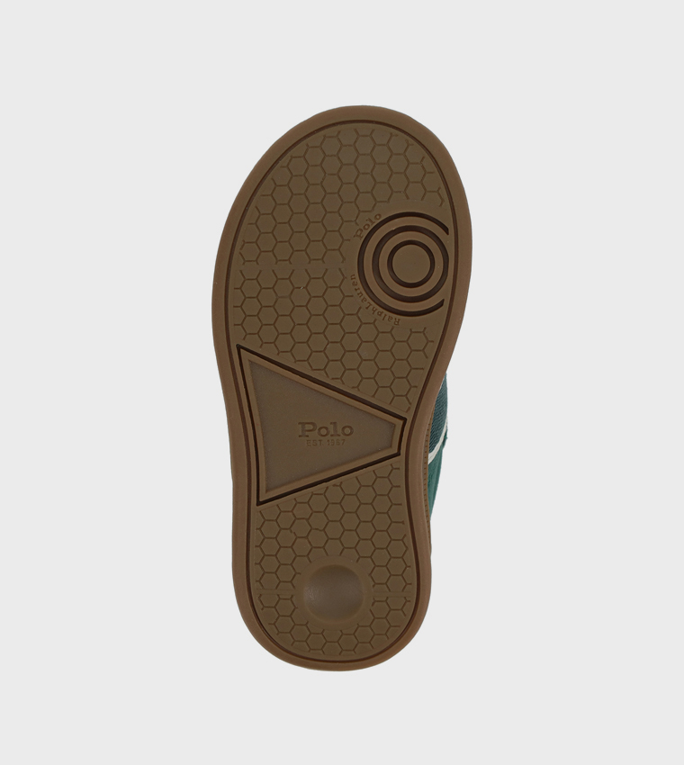 HERITAGE COURT III T-TOE EZ Logo Embroidered Velcro Sneakers