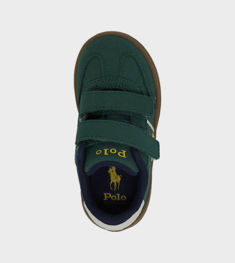 HERITAGE COURT III T-TOE EZ Logo Embroidered Velcro Sneakers