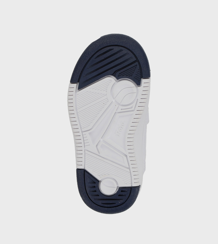MASTERS COURT II PS Contrast Trim Logo Detail Velcro Sneakers