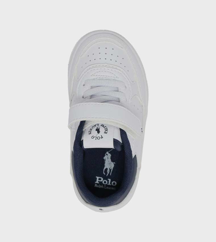 MASTERS COURT II PS Contrast Trim Logo Detail Velcro Sneakers