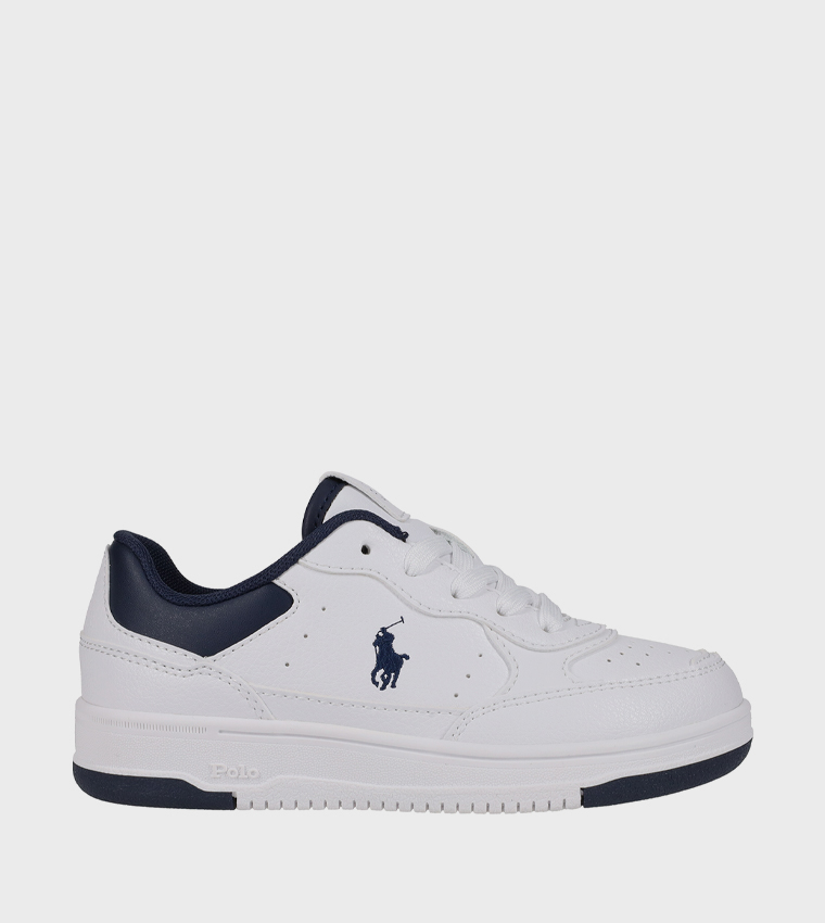 MASTERS COURT II Contrast Trim Logo Detail Sneakers