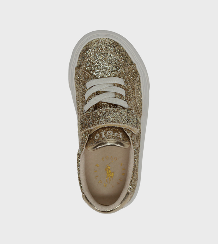 RYLEY PS Glittery Velcro Sneakers