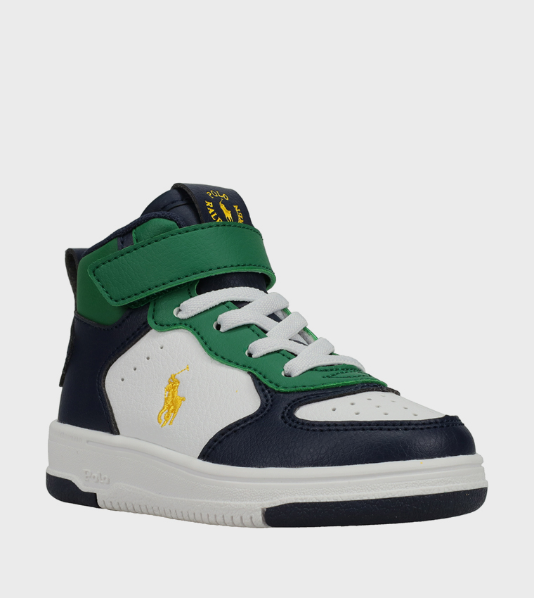 Buy Polo Ralph Lauren MASTERS COURT PS Color Block Velcro High Top