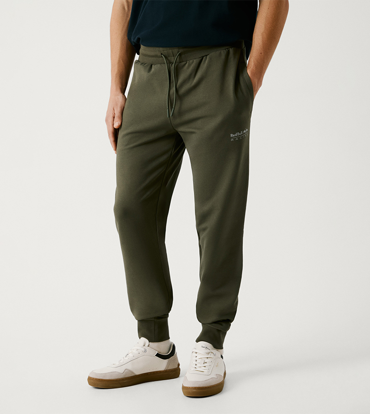 Solid Drawstring Waist Joggers
