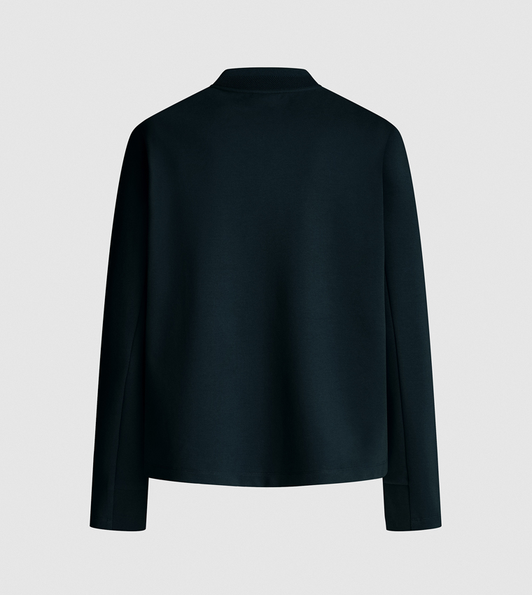 Printed Zip-Through Quilted Jacket