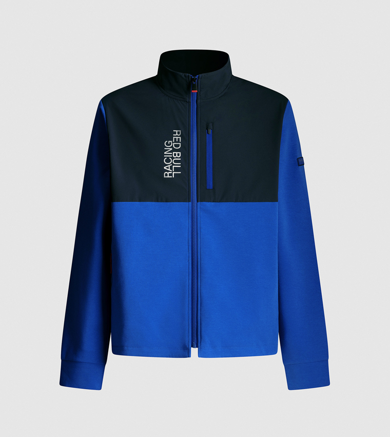 Color Block Zip-Through Hybrid Jacket