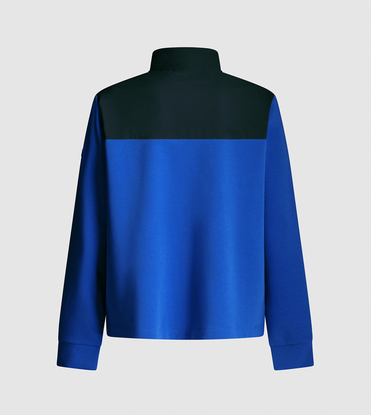 Color Block Zip-Through Hybrid Jacket
