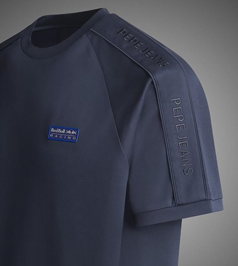RBR Luxe Embossed Logo Tape T-Shirt