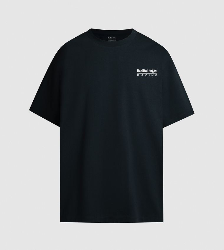 تيشيرت بياقة مستديرة وطبعة 