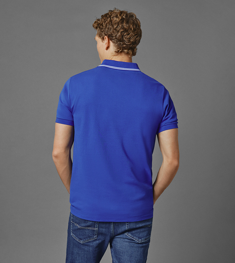 Red Bull Racing Tipped Logo Polo T-Shirt
