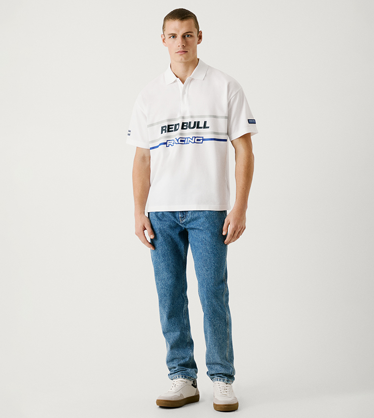 Logo Printed Short Sleeves Polo T-Shirt