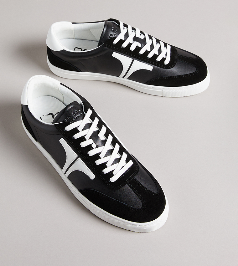 ROBBERT Retro Suede Leather Mix Sneakers