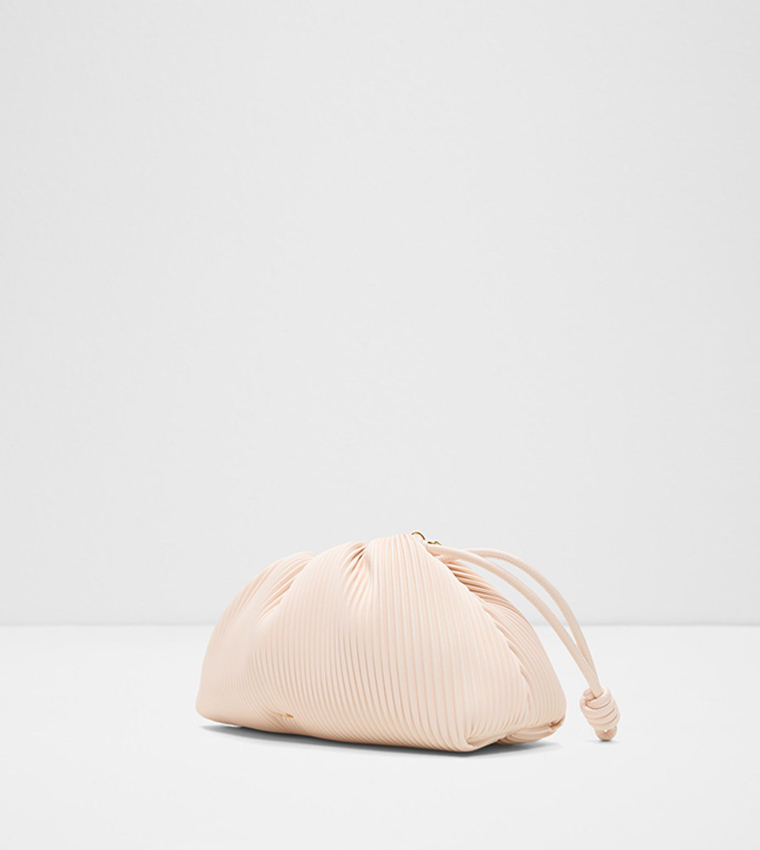 ROMYE Textured Drawstring Clutch Bag