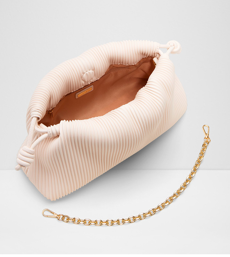 ROMYE Textured Drawstring Clutch Bag