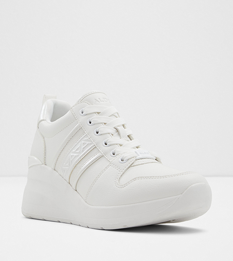 Buy Aldo RONGAN Lace Up Sneakers In White 6thStreet Saudi Arabia