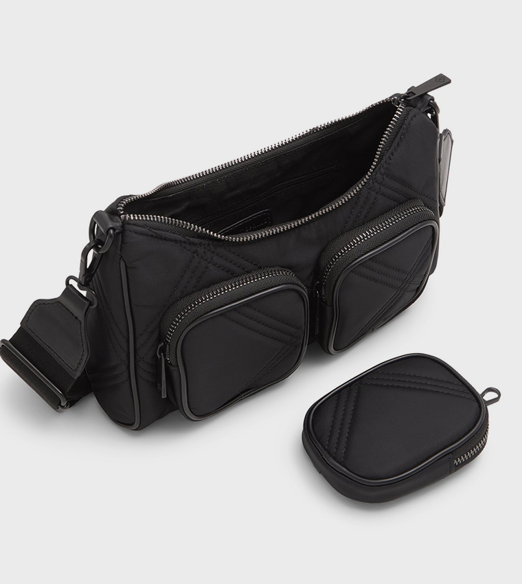 RONI Quilted Shoulder Bag with Pouch