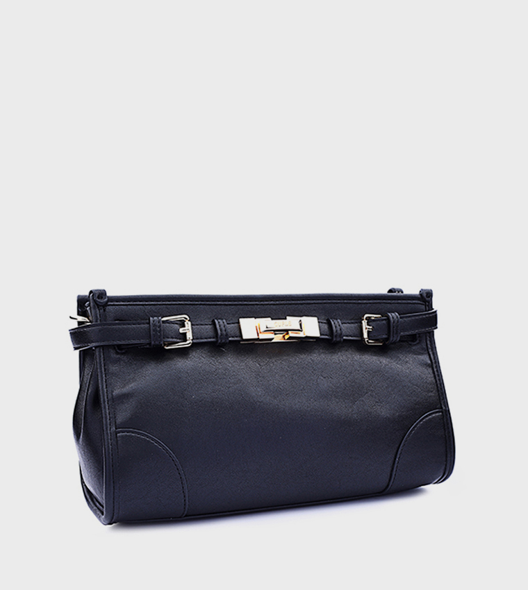 Textured Soft Leather Crossbody Bag