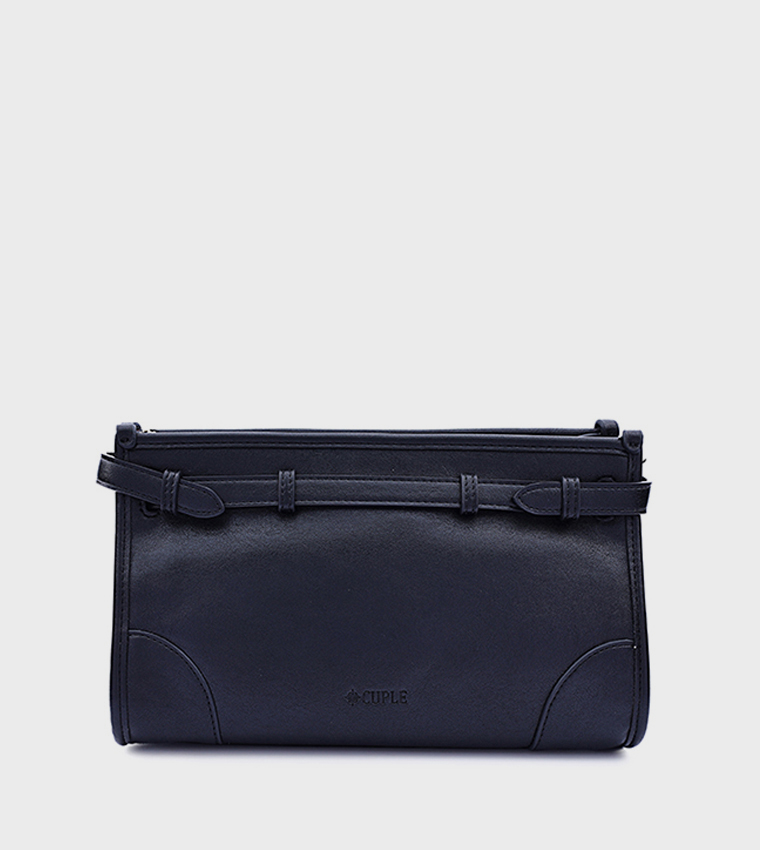 Textured Soft Leather Crossbody Bag