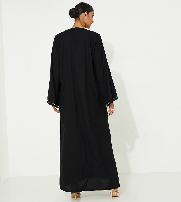 Flag Hand Embroidered Abaya