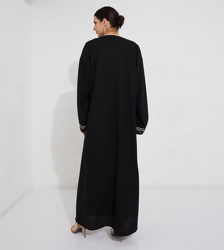 Embroidered Long Sleeves Abaya