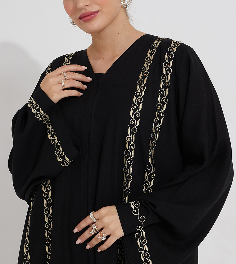 Embroidered Long Sleeves Abaya