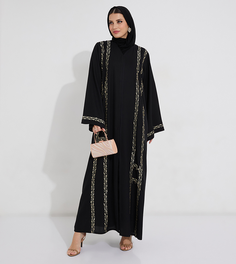 Embroidered Long Sleeves Abaya