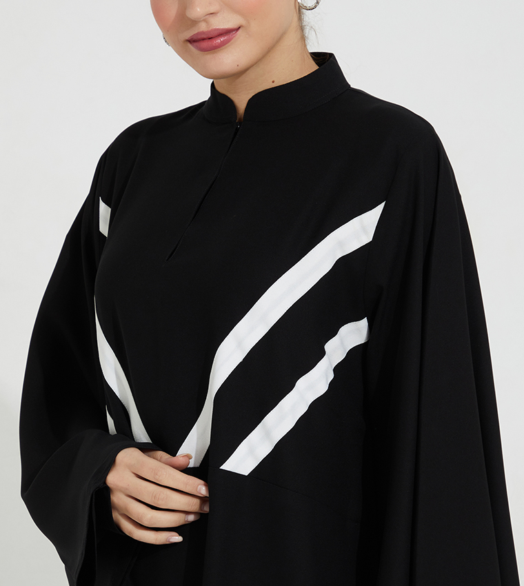 High hot sale neck abaya