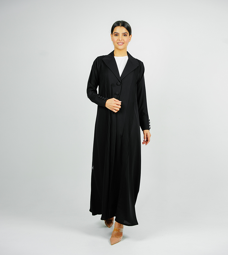 عباية كم طويل وبكسرات