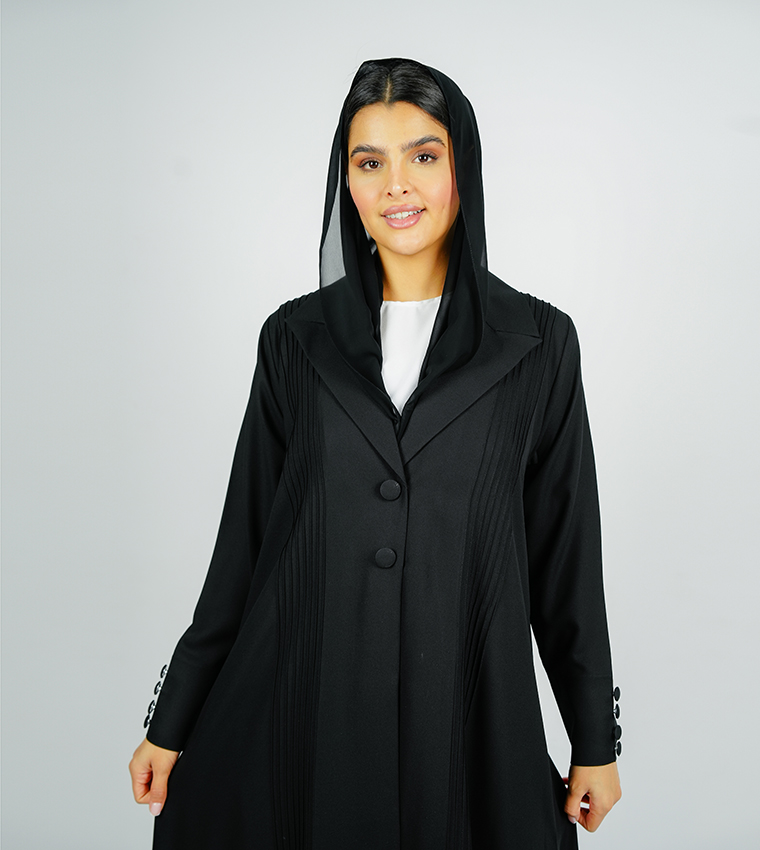 عباية كم طويل وبكسرات