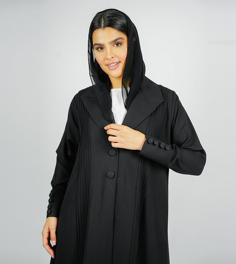 عباية كم طويل وبكسرات