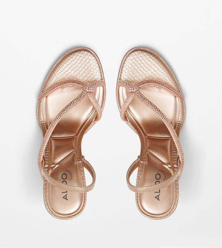 Buy Aldo RUBA Embellished Heel Sandals In Pink | 6thStreet UAE