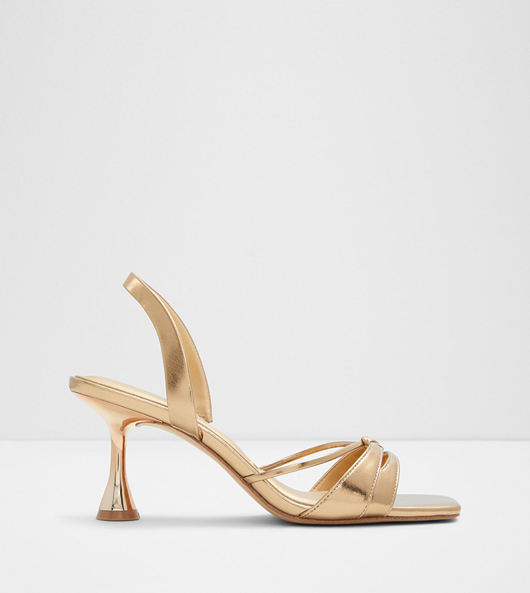 Buy Aldo RUFINA Open Toe Heel Sandals In Gold 6thStreet Kuwait