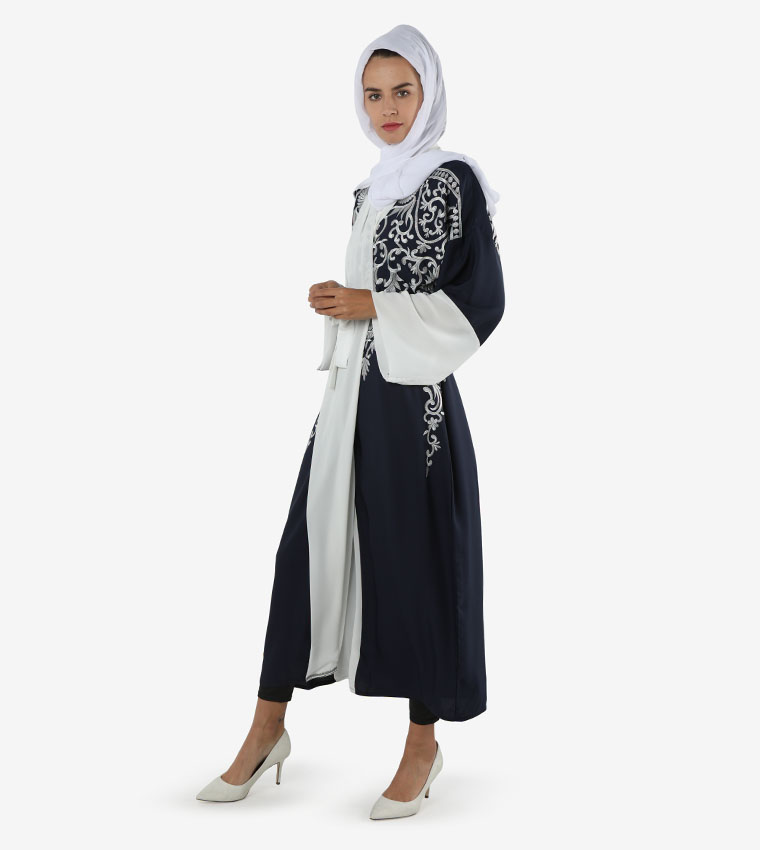 Embroidered Wide Sleeves Abaya