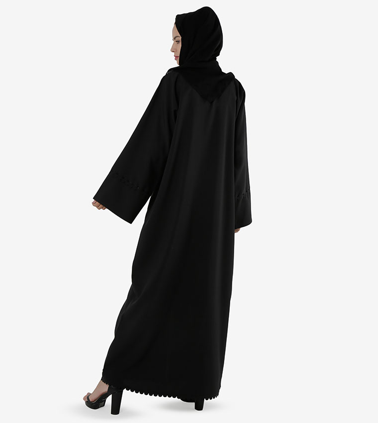 Front Open Long Sleeves Abaya