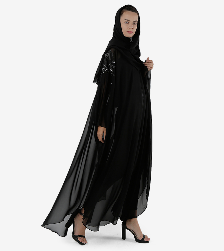 Embroidered Long Sleeves Abaya