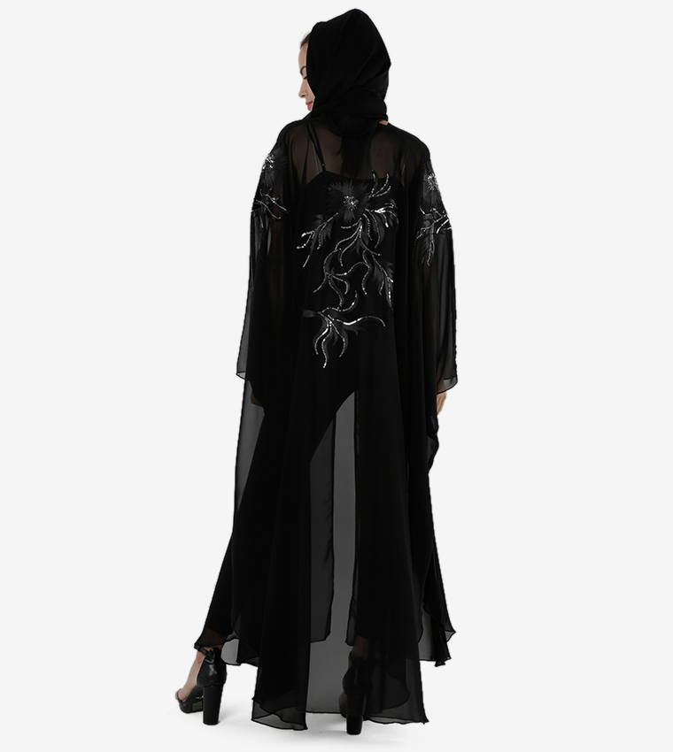 Embroidered Long Sleeves Abaya