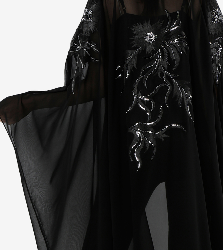 Embroidered Long Sleeves Abaya
