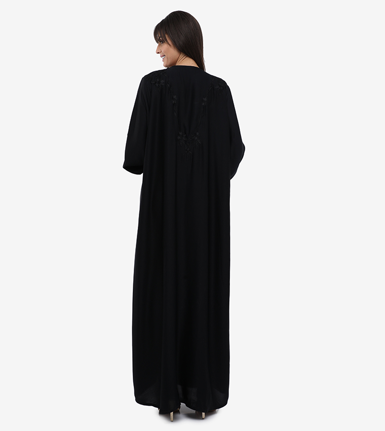 V-Neck Long Sleeves Abaya 