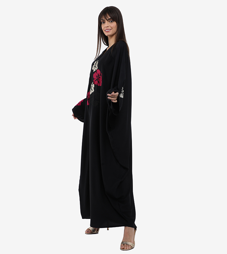 Embroidered Long Sleeve Abaya