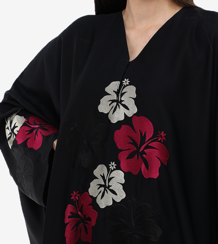 Embroidered Long Sleeve Abaya