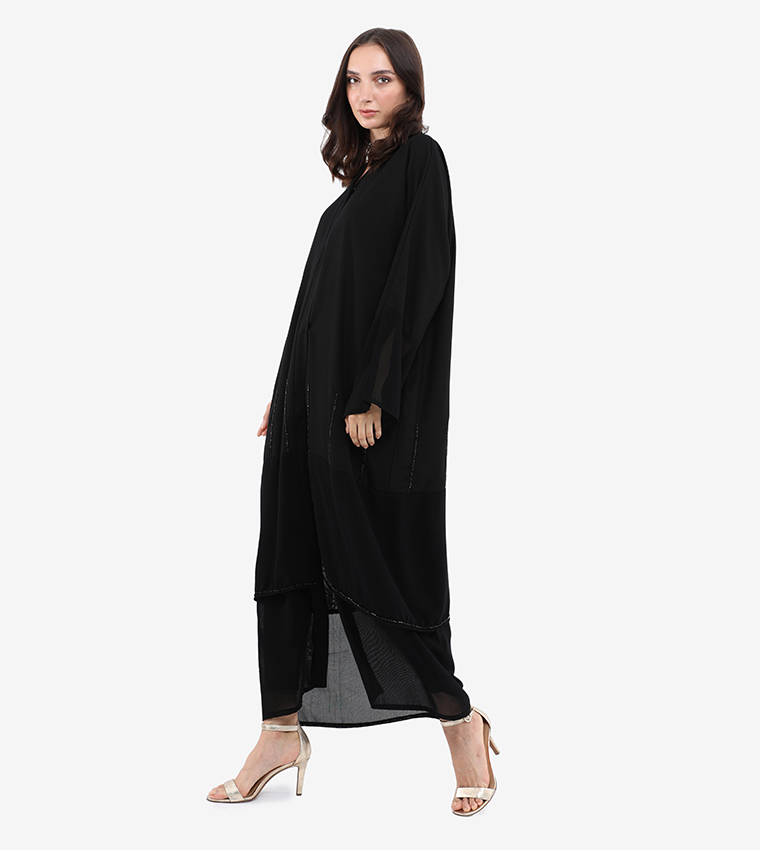 Embellished Long Sleeve Abaya
