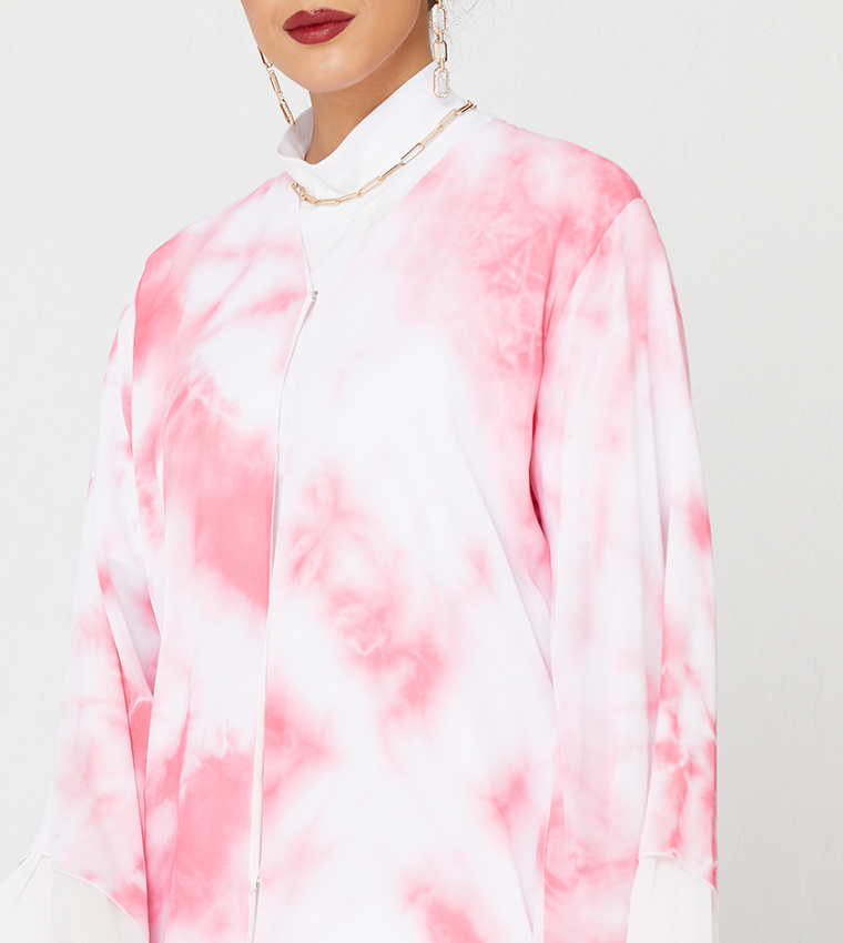 Abaya With Two Layers-Multi