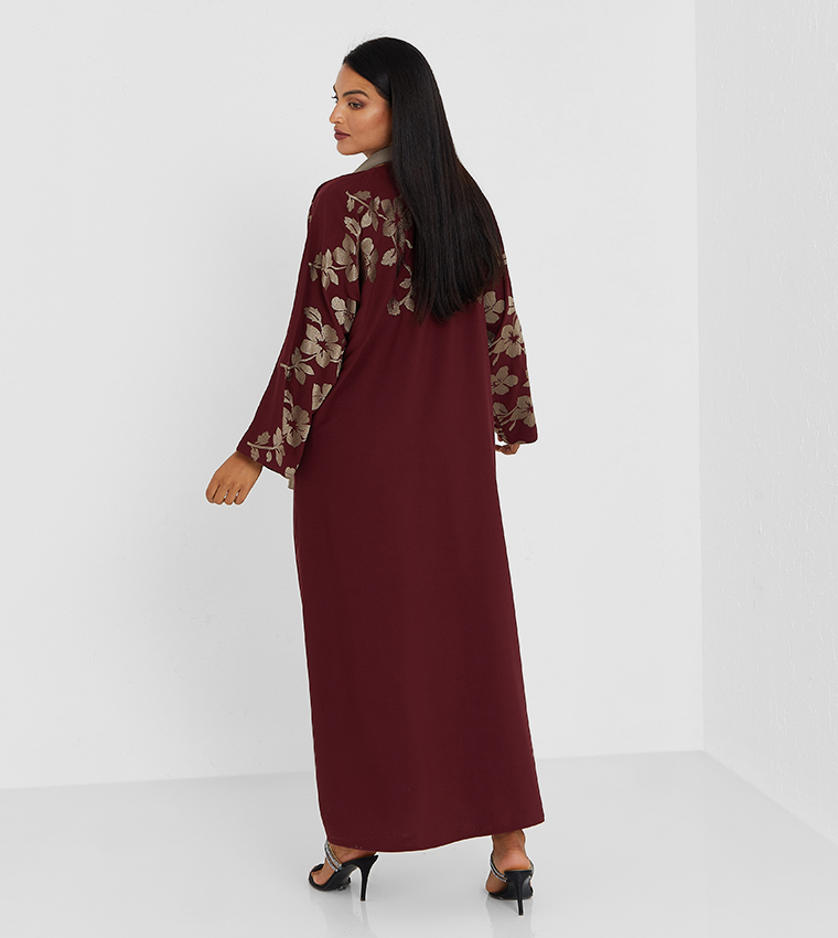 Embroidered Long Sleeves Abaya