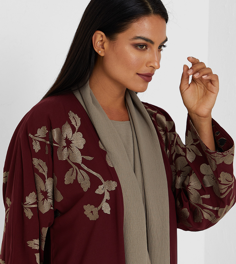 Embroidered Long Sleeves Abaya