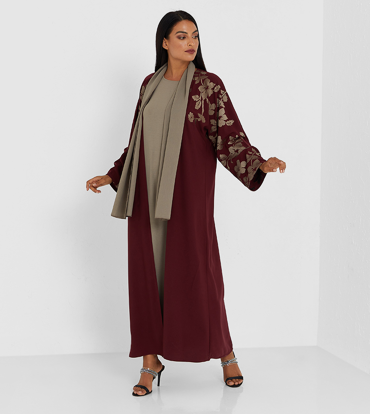 Embroidered Long Sleeves Abaya