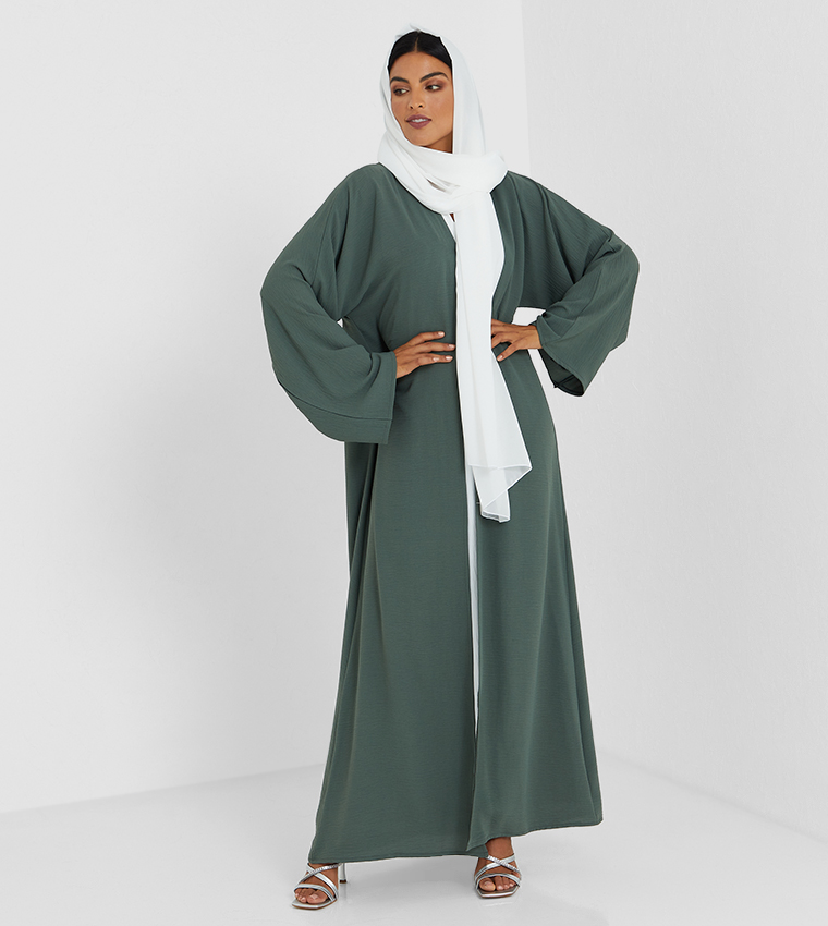 Colour Block Long Sleeve Abaya